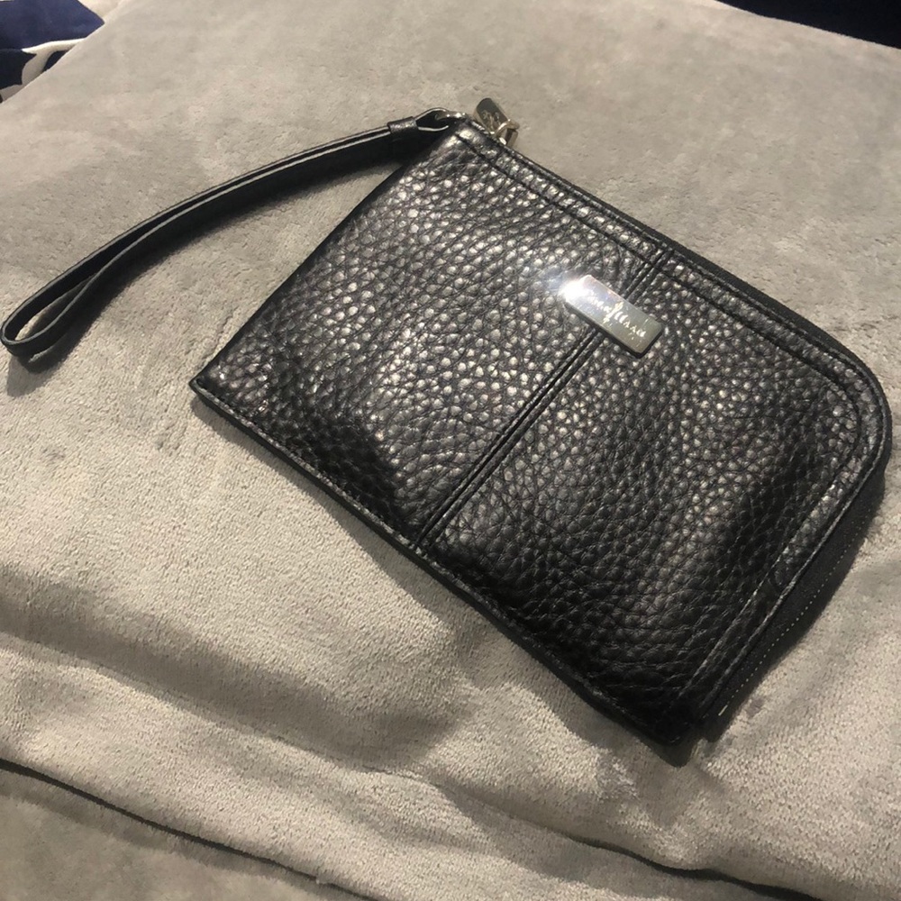 Leather wristlet
